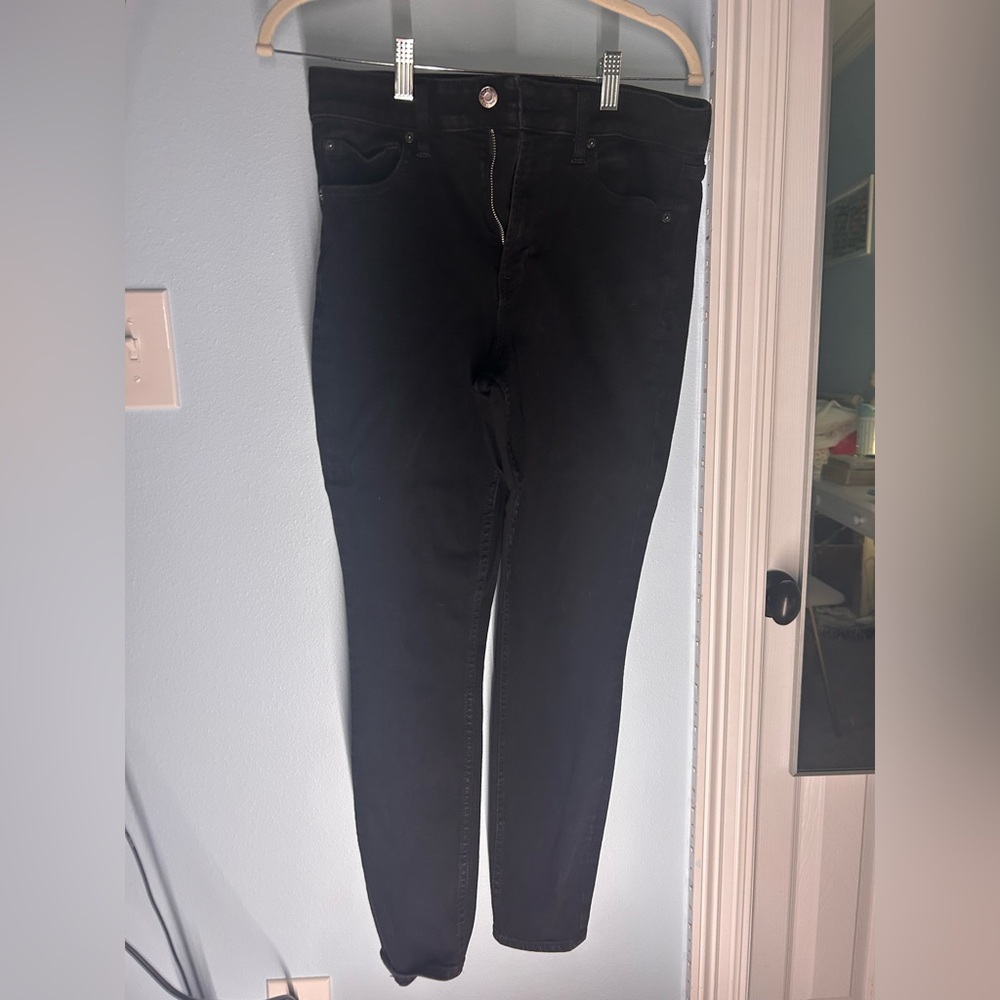 GAP Women's High Rise Classic Universal Black Skinny Jeans